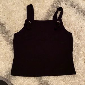 Black urban outfitters apron tie top.